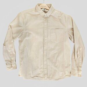 H&M Corduroy White Button-Down Shirt